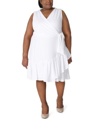 plus size white summer dress