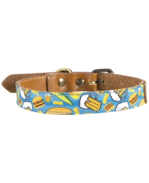 Margaritaville Paradise Dog Collar, Small In Brown Overflow