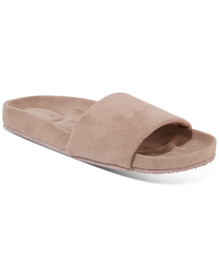 Alfani Women's Faux Suede Slides, Created for Macy's Macy's