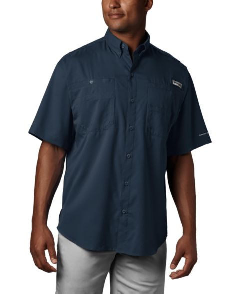 Мужская рубашка Columbia Tamiami II Short-Sleeve, цвет: Тёмно-синий