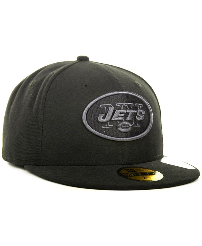 New Era New York Jets Black Gray 59FIFTY Cap - Macy's