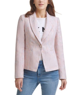 dkny tweed blazer