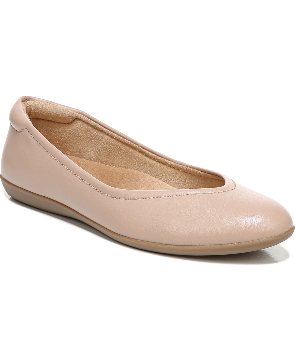 Naturalizer Vivienne Ballet Flat - Wide Width Available In Barely Nude Leather
