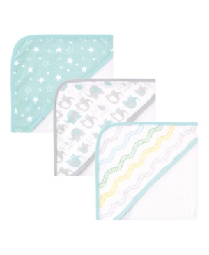 Baby Girls and Boys Hooded Towels 3 Pack