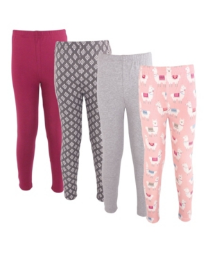 Baby Girls and Boys Cotton Pants and Leggings 4 Pack
