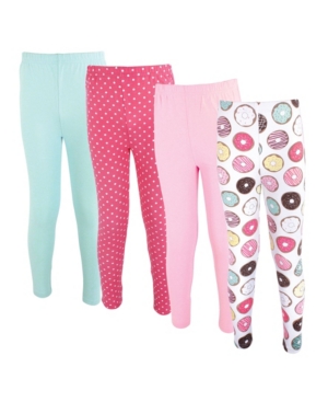 Baby Girls and Boys Cotton Pants and Leggings 4 Pack