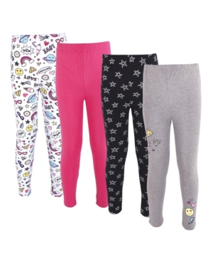 Baby Girls and Boys Cotton Pants and Leggings 4 Pack