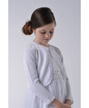 Big Girls Beaded Cotton Sweater