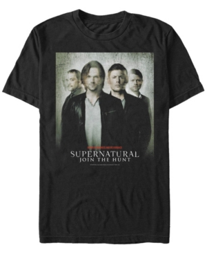 Fifth Sun Men's Supernatural Faded Four Poster Short Sleeve T-shirt In Black