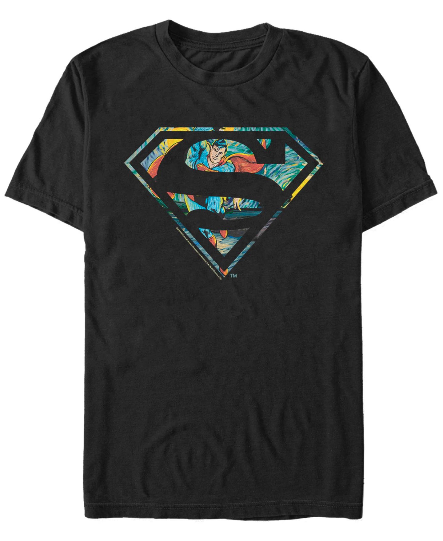 Мужская футболка Fifth Sun Superman Superman Night Short Sleeve, цвет: Чёрный — фото 1