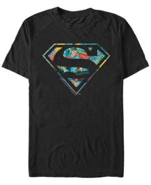 Fifth Sun Men's Superman Superman Night Short Sleeve T-shirt In Black