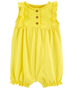 Baby Girls Flutter-Sleeve Romper