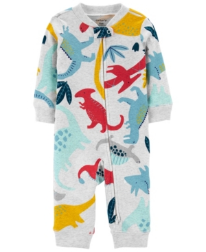 Carter's Baby Boys Dinosaur Zip-Up Footless Sleep and Play One Piece