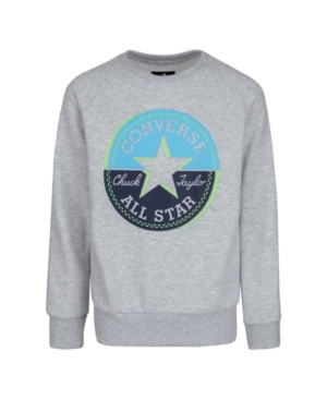 Converse Big Boys Block This Way Chuck Patch Logo Sweatshirt