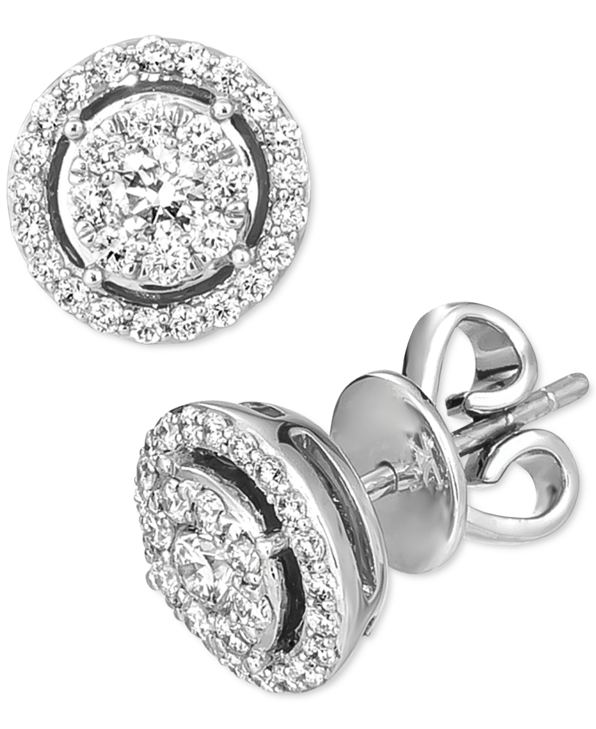 Le Vian Vanilla Diamond Halo Stud Earrings (3/8 ct. t.w.) in Platinum
