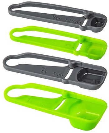 Martha Stewart Collection Self-Leveling Measuring Spoons, Set of 4, Created  for Macy's - Macy's
