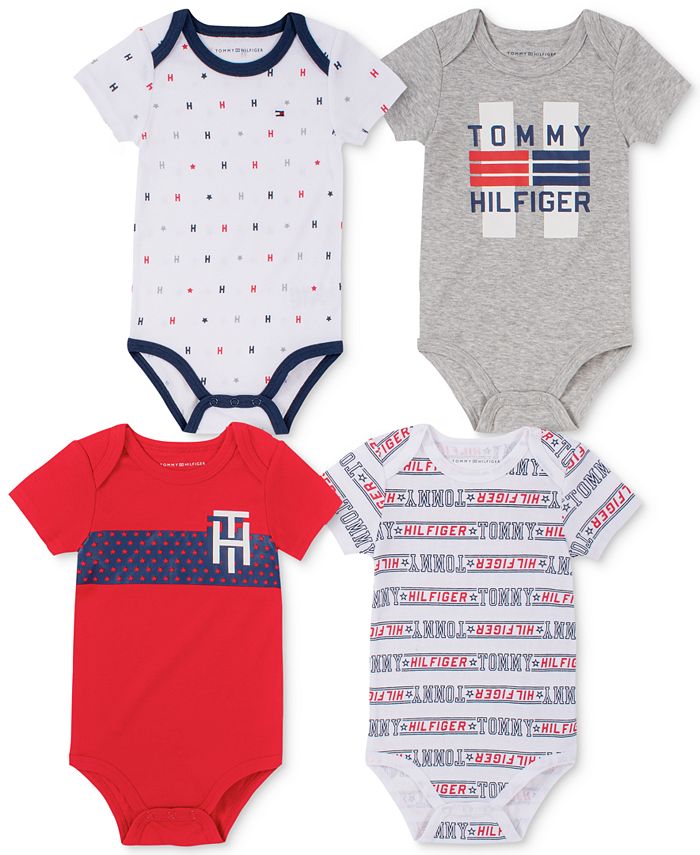 Tommy Hilfiger Baby Boys Signature Print and Solid Bodysuits Macy's