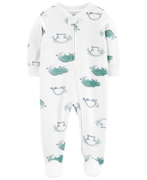 Carter's Baby Boys Turtle Snap-up Sleep And Play One Piece In White