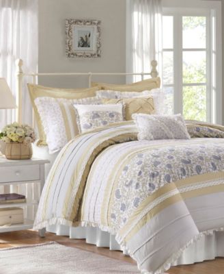 Dawn Reversible 9-Pc.Duvet Cover Set, California King