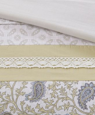 Dawn Reversible 9-Pc.Duvet Cover Set, California King