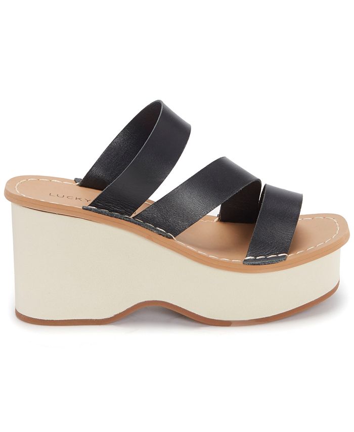 Lucky Brand Women's Mimya Wedge Sandals & Reviews - Sandals - Shoes ...