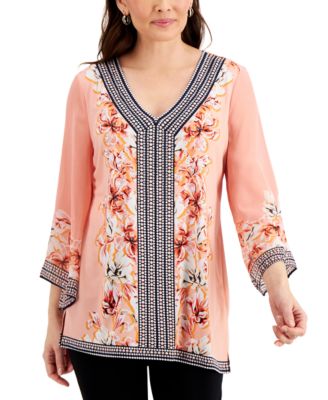 JM Collection - Printed Embellished Top