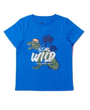 Toddler Boys Short Sleeve Graphic with Text T-shirt