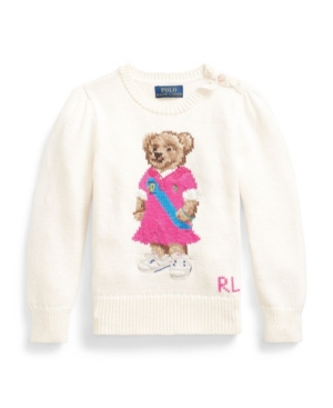 Toddler Girls Polo Bear Sweater