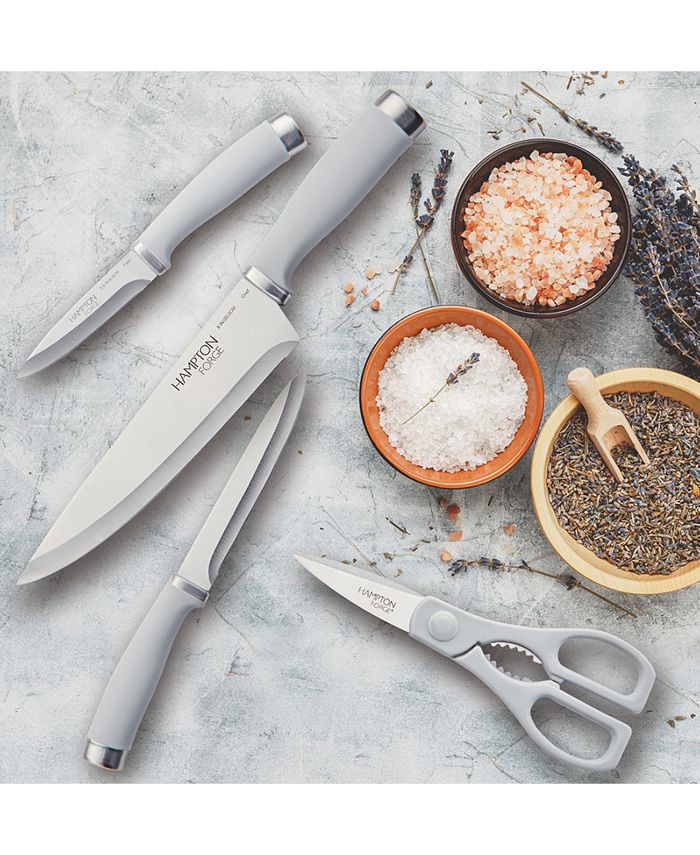 Macy's Hampton Epicure Cool Grey 15Pc. Knife Block Set Macy's