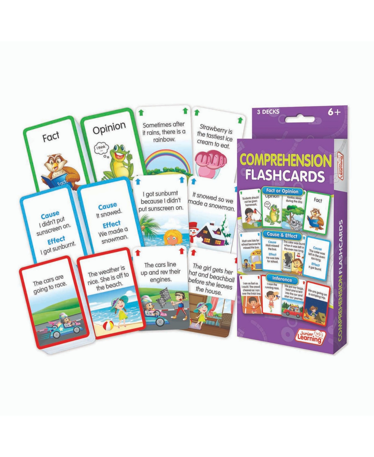 Redbox Junior Learning Comprehension Flashcards Educational Learning Game In Open Misce