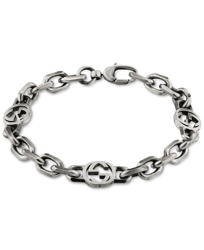 Gucci Double G Link Bracelet in Sterling Silver Macy s