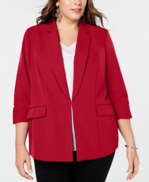 Inc Plus Size 3/4-Sleeve Blazer Created for Macy's