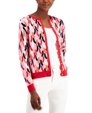 Charter Club Printed Multicolor Cardigan Created for Macy's