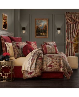 J Queen New York Rousseau Comforter Sets Bedding In Medium Red