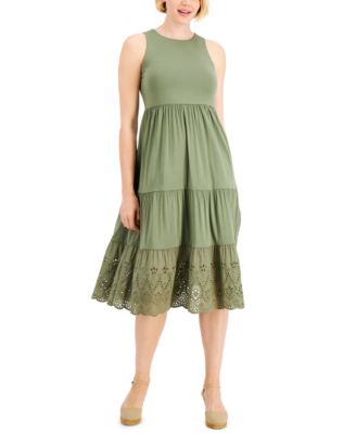 green midi dress formal