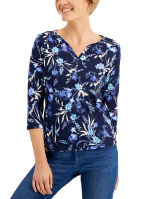 macy's petite dressy blouses