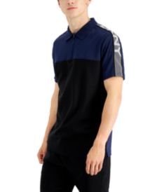 Men's Quarter-Zip Logo Polo Shirt, Created for Macy's