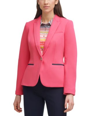 tommy hilfiger women's elbow patch blazer