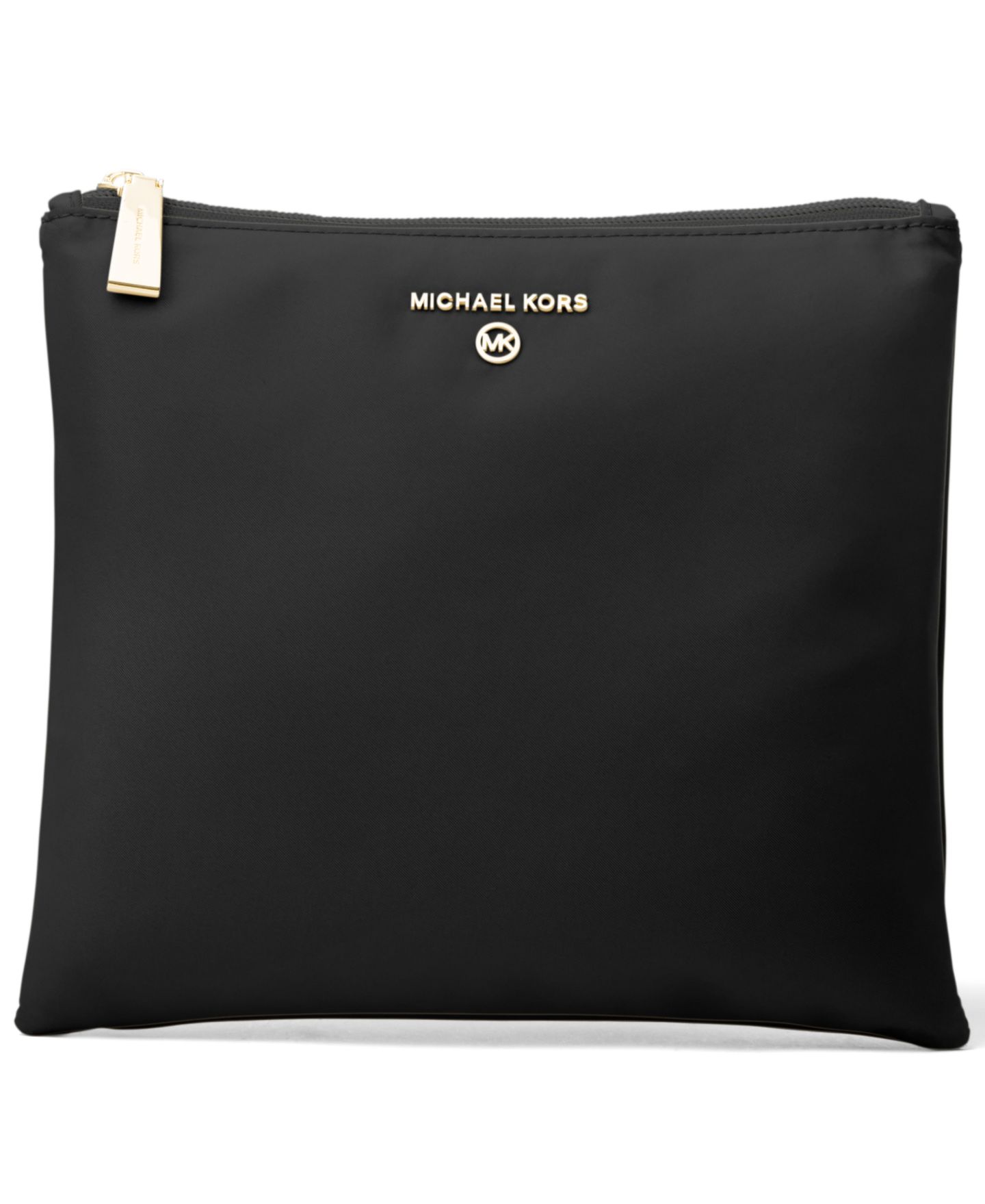 Женская сумка Michael Kors Jet Set Travel Nylon Packable Tote, цвет: Чёрный / Золотой — фото 3