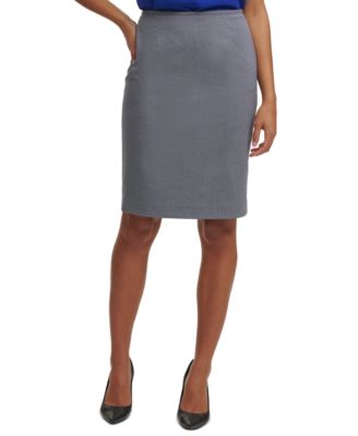 Calvin Klein - Micro-Check Pencil Skirt