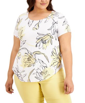 macys plus size dressy tops