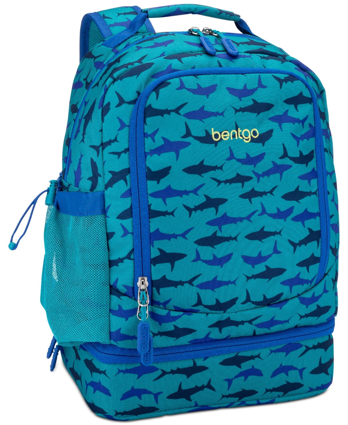 2-in-1 Backpack & Insulated Lunch Bag - Shark - Multi