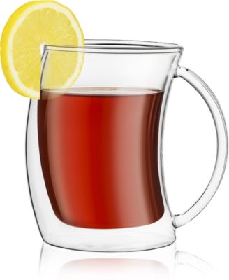 Caleo Double Wall Insulated Tea Glasses, Set of 4