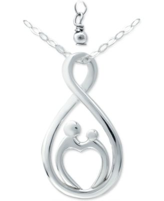 mother and son infinity necklace