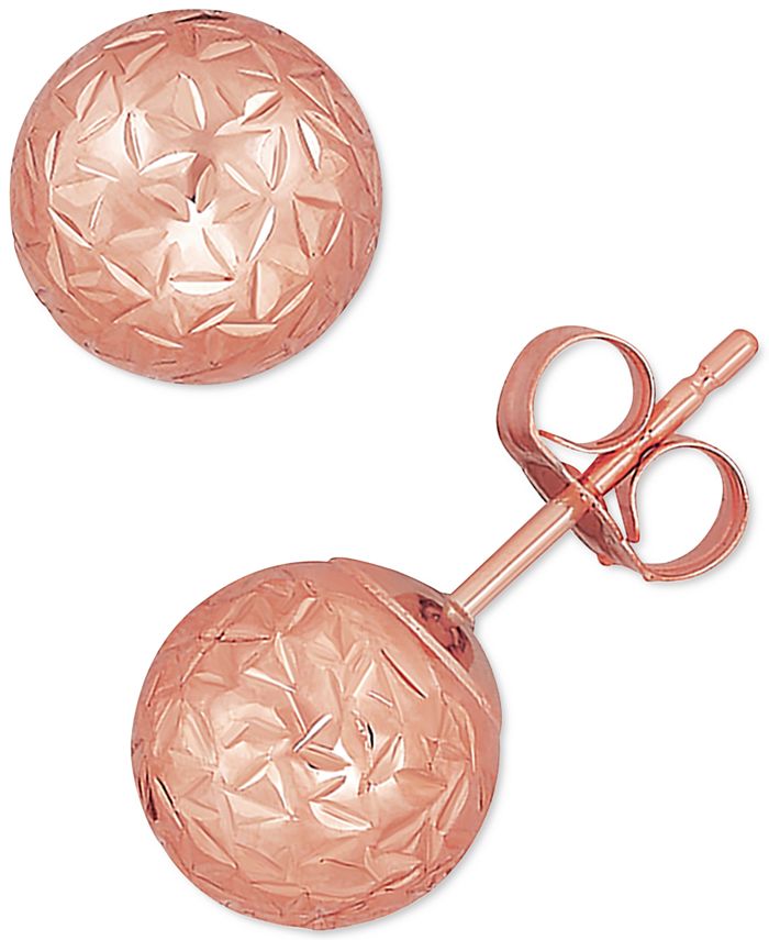 Macy's gold hotsell ball stud earrings