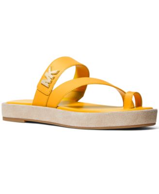 mk sidney flat sandals