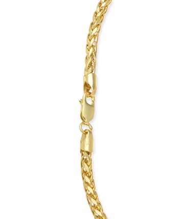 Macy's - Polished Square Wheat Chain Necklace in 14k Gold