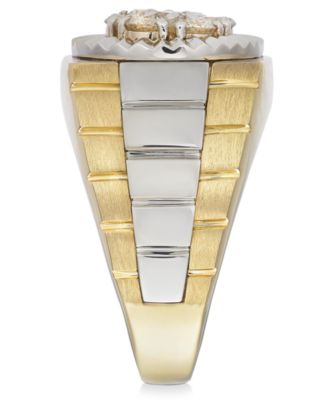 Men's Diamond Two-Tone Ring in 10k Gold (1 ct. t.w.)