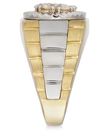 Macy's - Men's Diamond Two-Tone Ring in 10k Gold (1 ct. t.w.)
