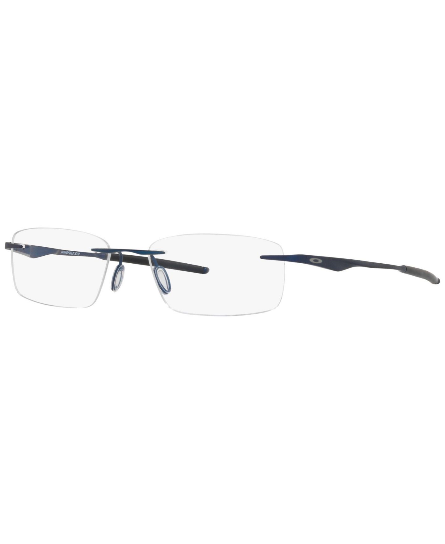 Мужские очки Oakley Man Rectangle Titanium OX5118 Wingfoldâ„¢ EVR Eyeglasses, цвет: Тёмный синий — фото 1